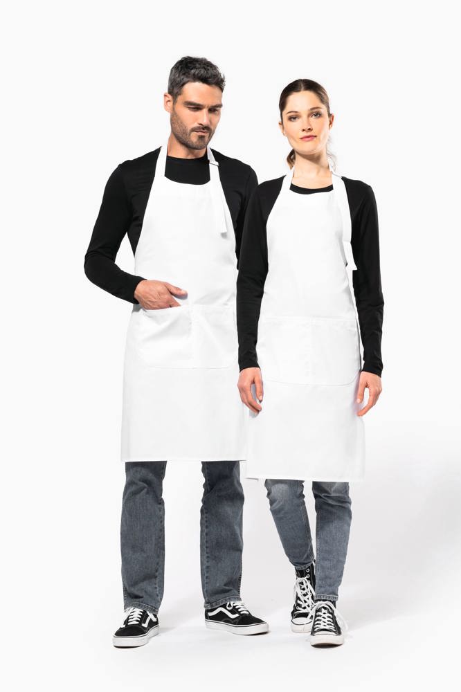 K8010 - Bei hohen Temperaturen waschbare Schürze aus Baumwollpolyester