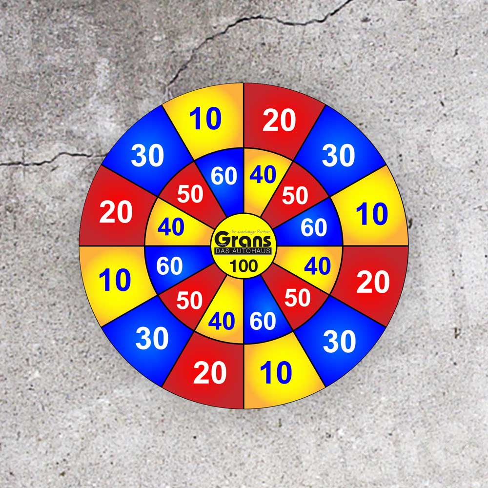 Allflash Dart Labor Fun-Board "69" aus recyceltem Vlies - komplett individuell bedruckbar