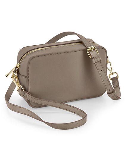 BagBase - Boutique Structured Cross Body Bag - Taupe