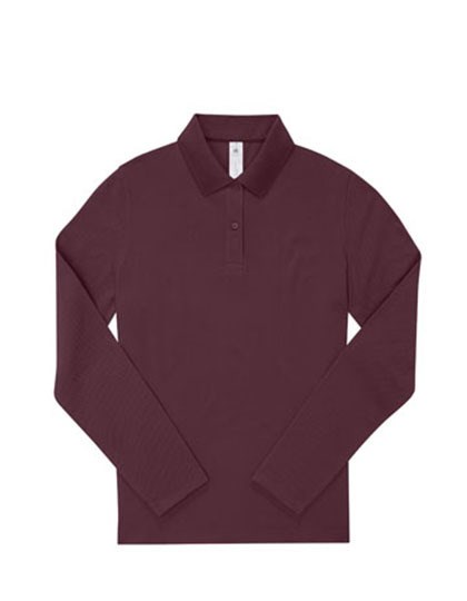 B&C BE INSPIRED - My Polo 180 Long Sleeve /Women - Burgundy