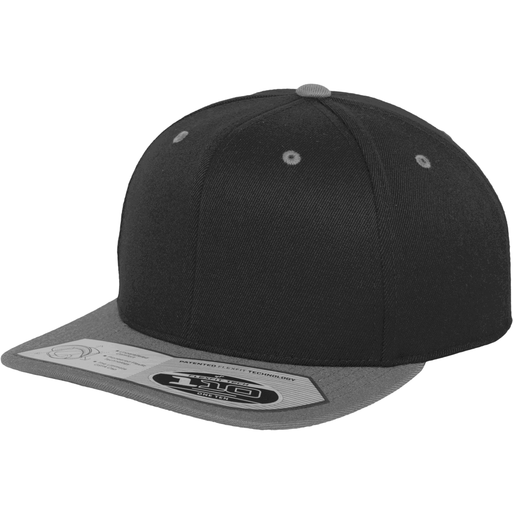 110 Fitted Snapback - black/grey