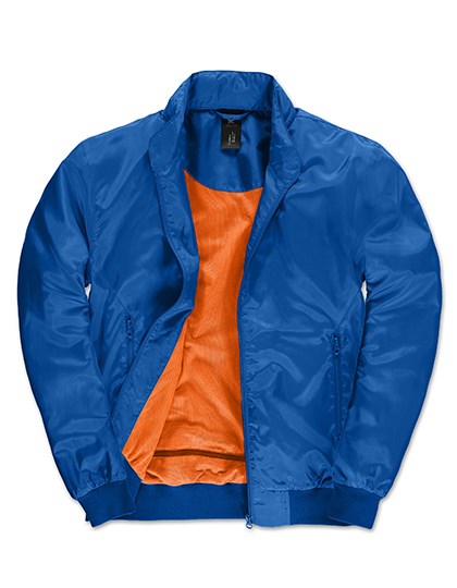 B&C COLLECTION - Men´s Jacket Trooper - Royal Blue, Neon Orange