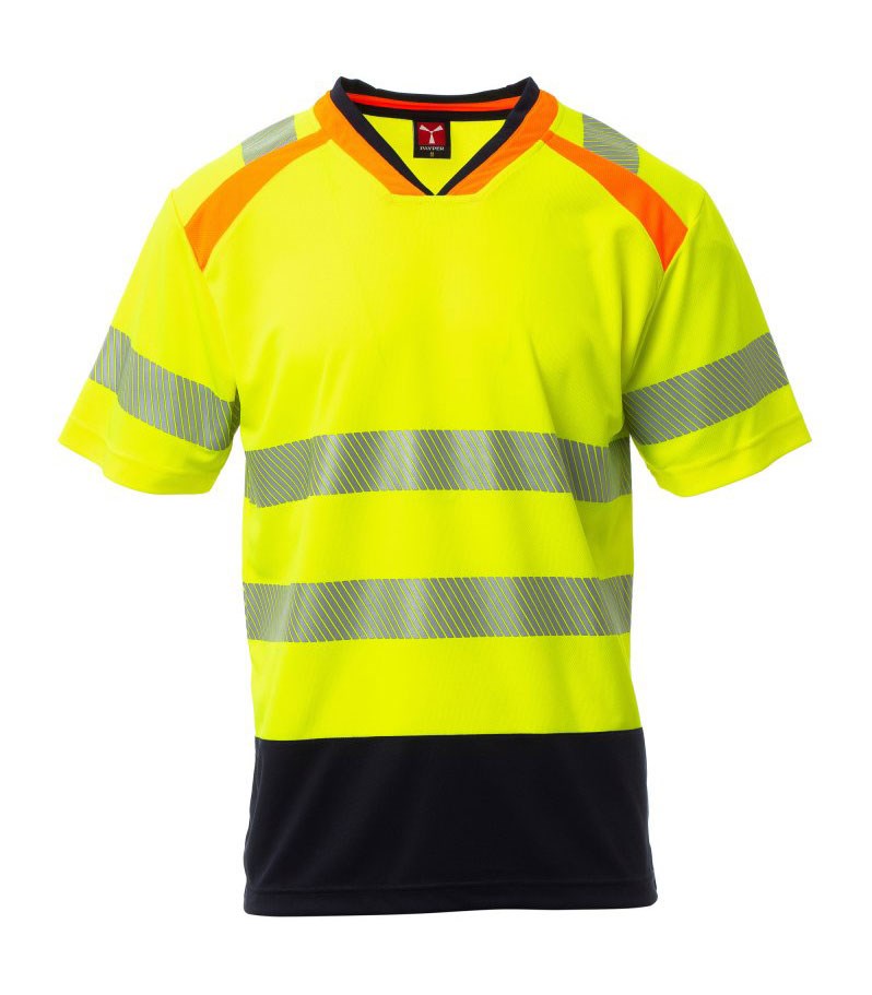 Allflash Reflex T-Shirt Anny - gelb/marineblau