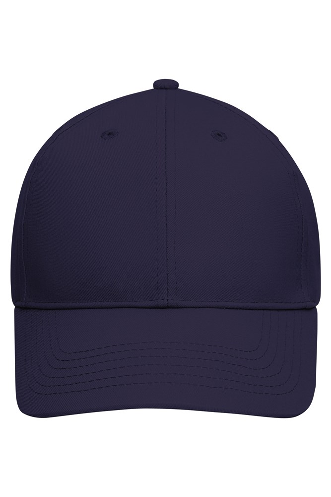 6 Panel Cap Organic Cotton - Deep-purple (ca. Pantone P 101-16 C)