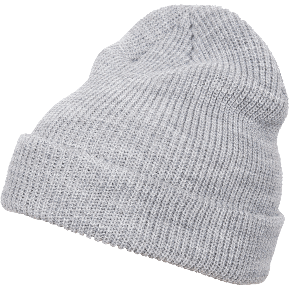 Long Knit Beanie - heathergrey