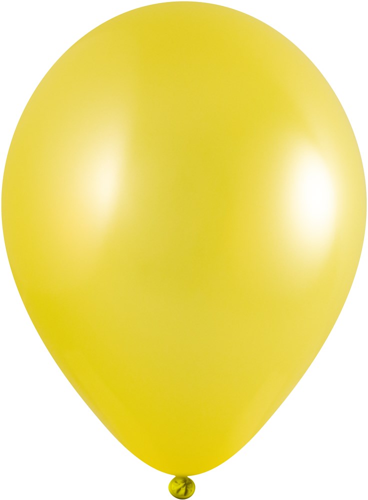 Bedruckte Ballons 85/95 cm - Ø 33 cm -11 inch - Gelb Metallic (2410) (± PMS 108)
