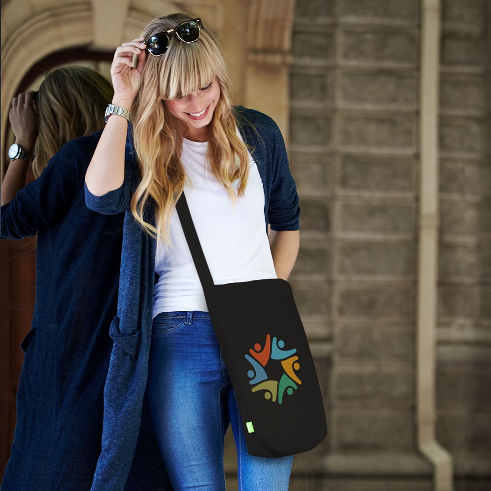KOBLENZ – Bio-Baumwolltasche mit einem langen Umhängegurt