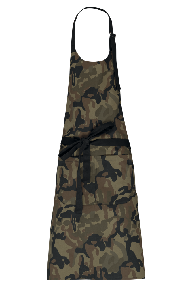 K885 - SommelierSchürze - Olive Camouflage