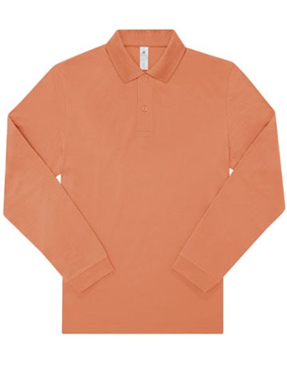 B&C BE INSPIRED - My Polo 210 Long Sleeve - Amalfi Coral