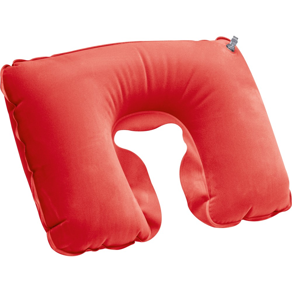 Aufblasbares Nackenkissen mit Etui MARIKA - rot