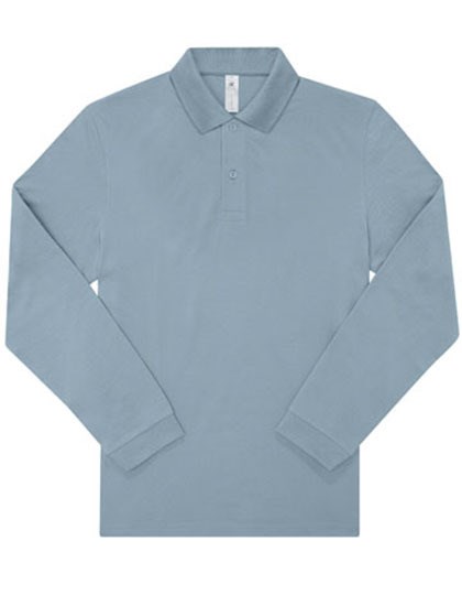 B&C BE INSPIRED - My Polo 210 Long Sleeve - Amalfi Blue