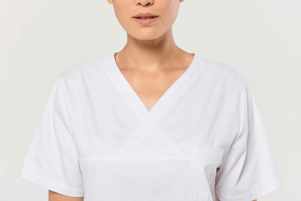 WK504 - Kurzärmlige Unisex-Tunika aus Baumwolle