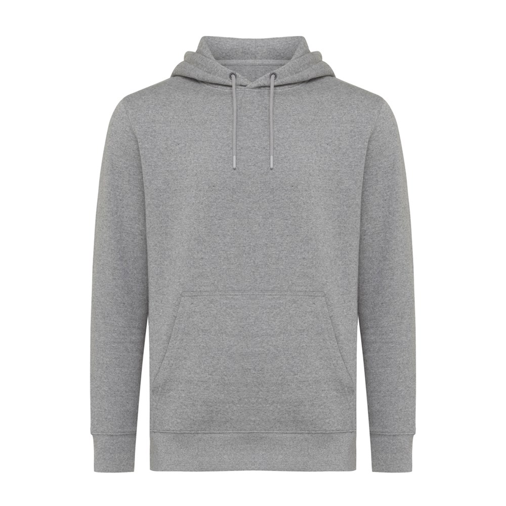 IQONIQ Rila Lightweight Hoodie aus recycelter Baumwolle - light heather anthracite (± PMS light heather anthra)