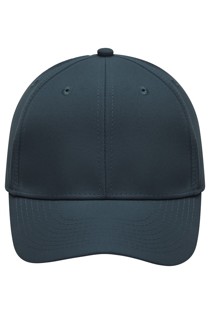 6 Panel Polyester Peach Cap - Iron-grey (ca. Pantone 432C)