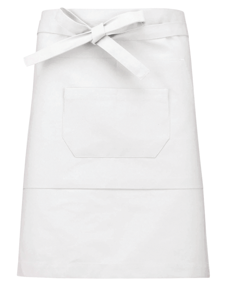 K898 - Mittellange Schürze - White