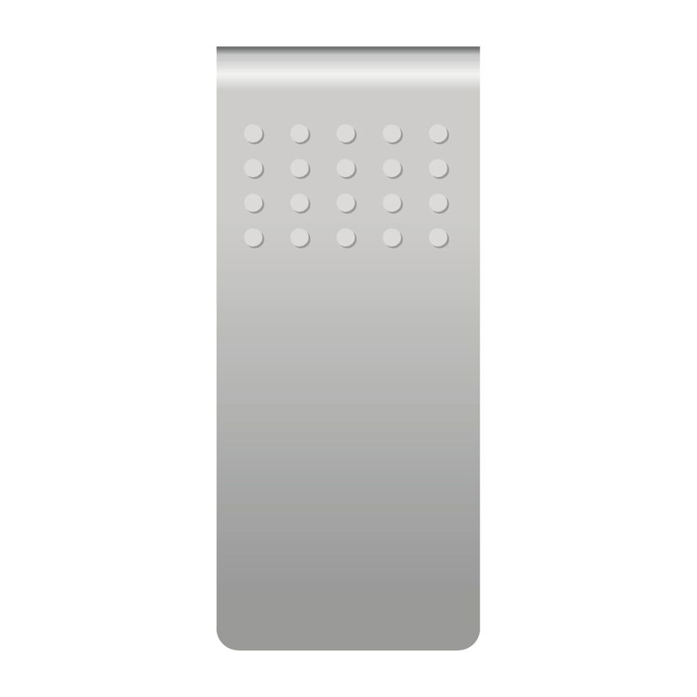 ROMINOX® Mehrweg-Büroklammer Straight Clip XL mit Noppen, idealer Mailingartikel für Dokumente, bis zu 35 Seiten Klemmkraft