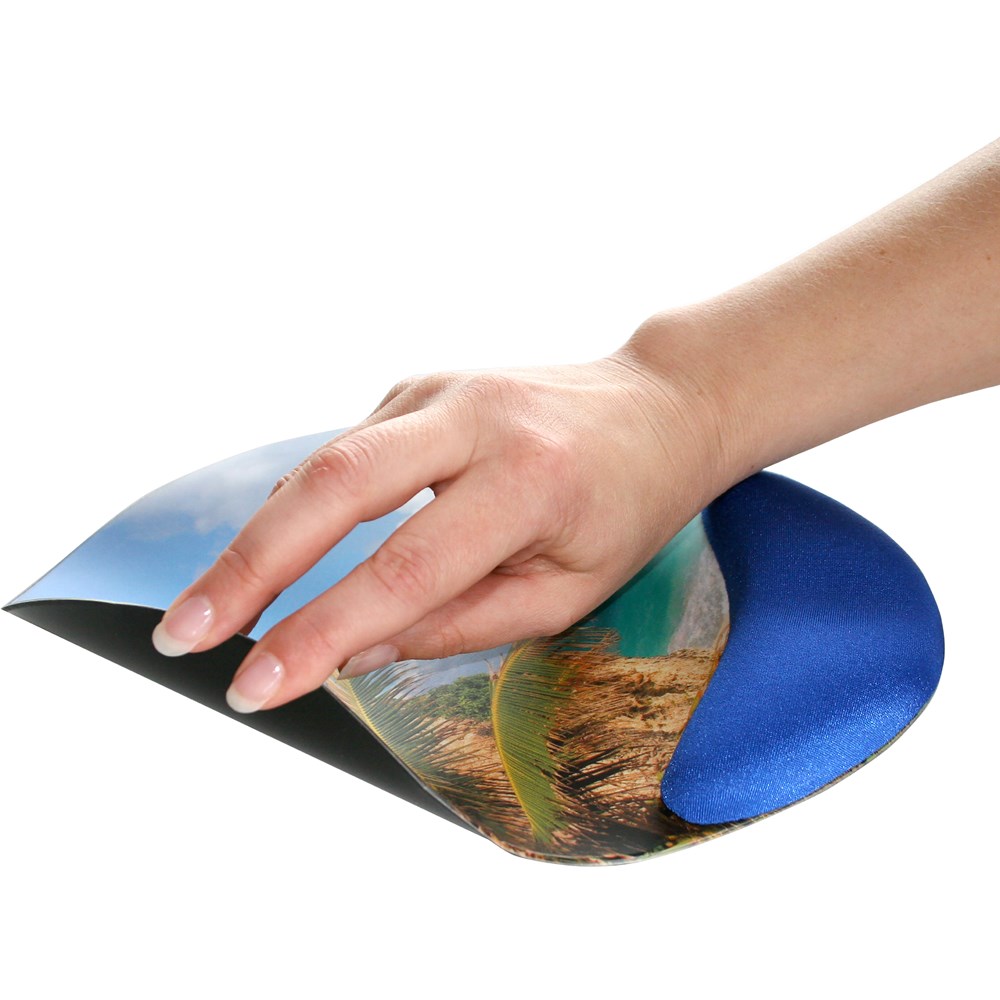 ERGO-pad Memoryschaum Quadro OPTI-top, HB Blau - Unterseite schwarz