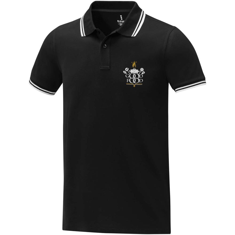 Amarago 200 g/m² Polo mit abgesetztem Rand für Herren