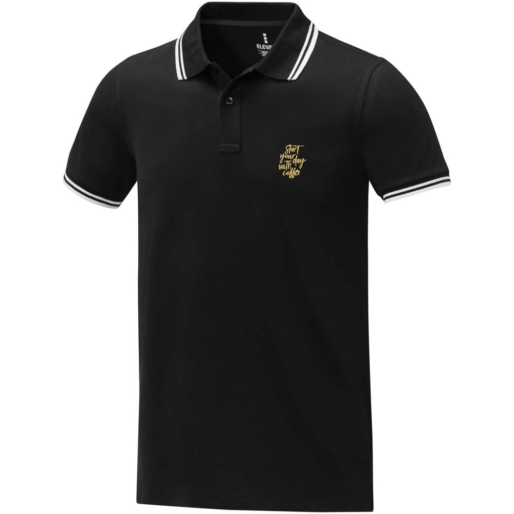 Amarago 200 g/m² Polo mit abgesetztem Rand für Herren