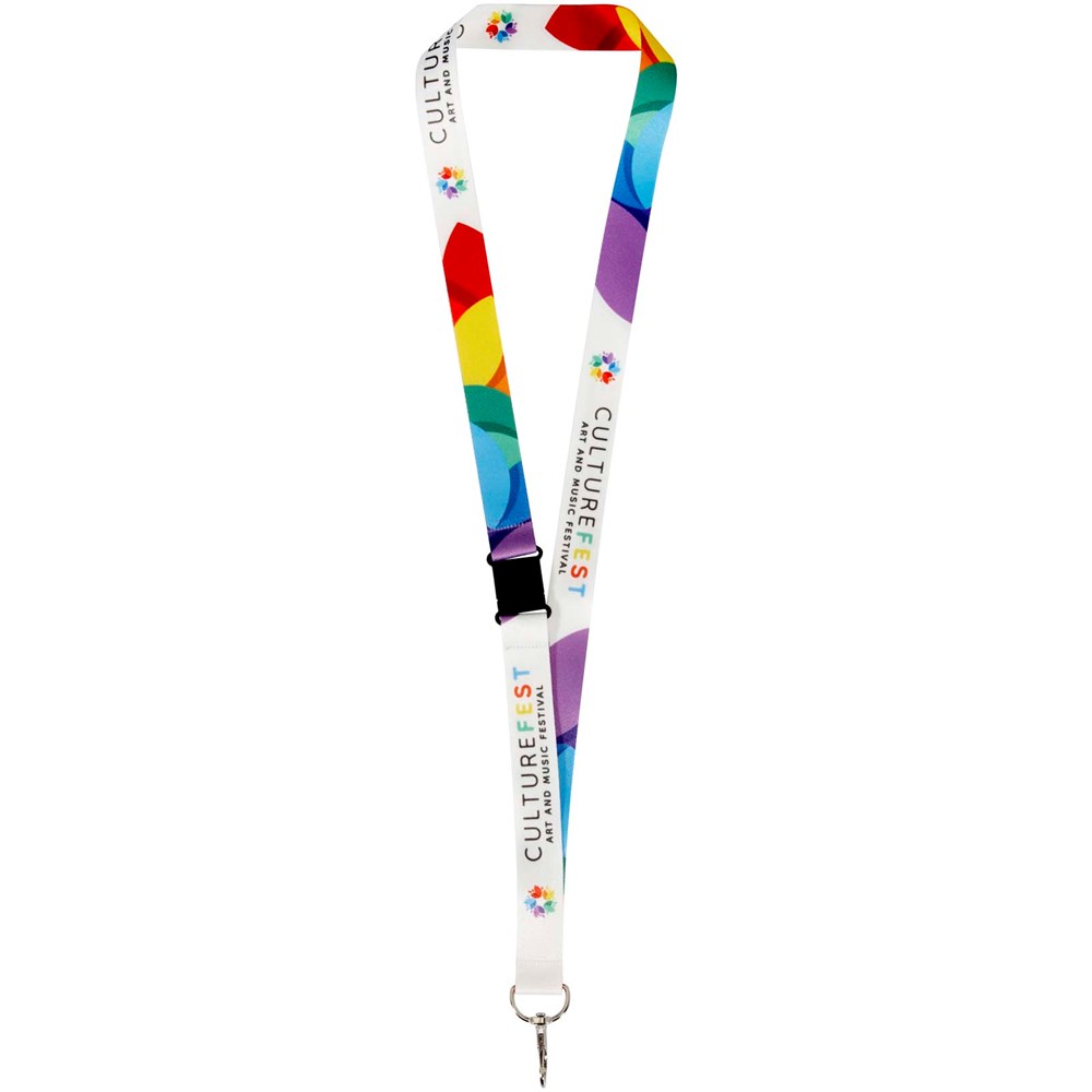 Lois Sublimation RPET-Lanyard mit Sicherheitsverschluss