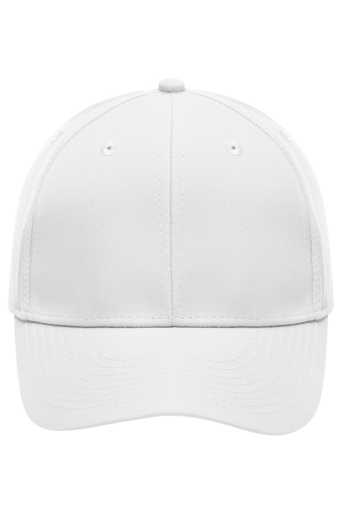 6 Panel Polyester Peach Cap - White (ca. Pantone white)