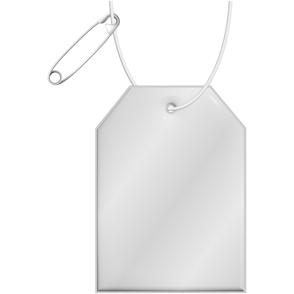 RFX™ H-12 Reflektierender Tag-TPU-Anhänger - weiss
