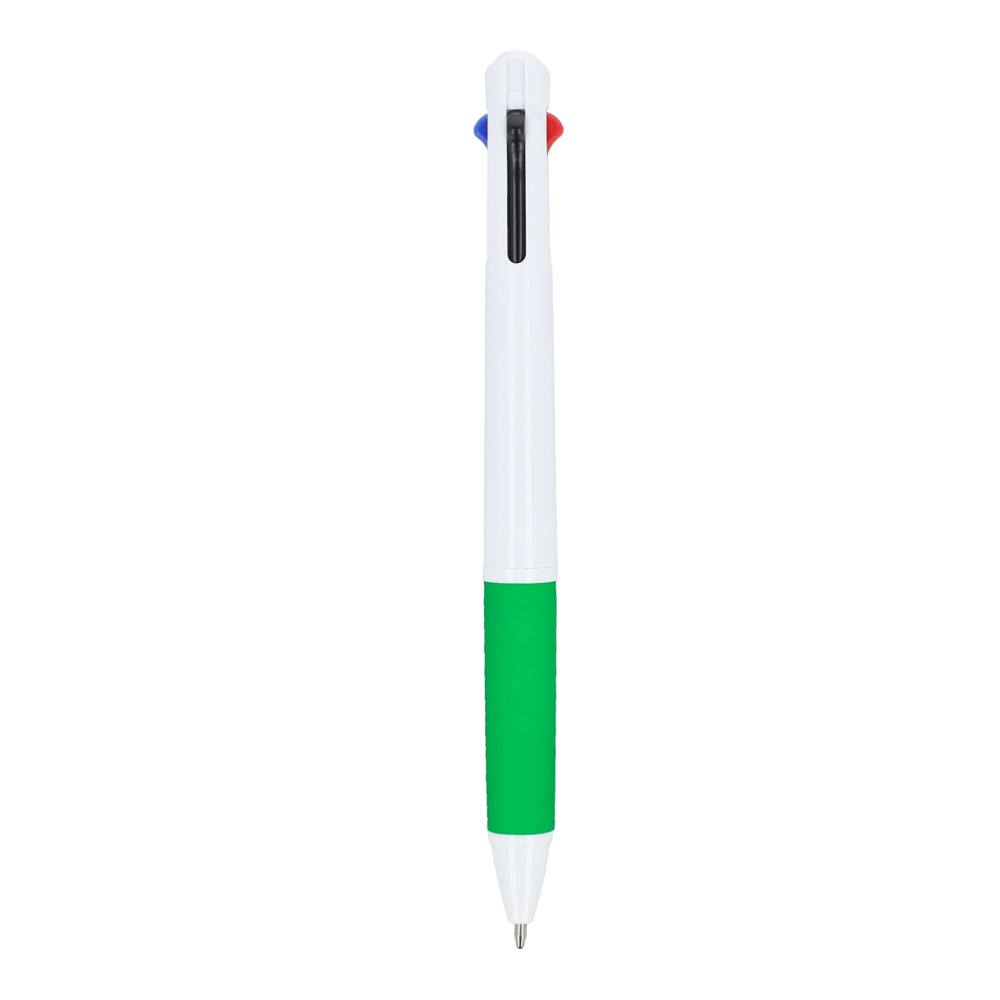 3-Farben-Stift mit Griffzone und Schlüsselband