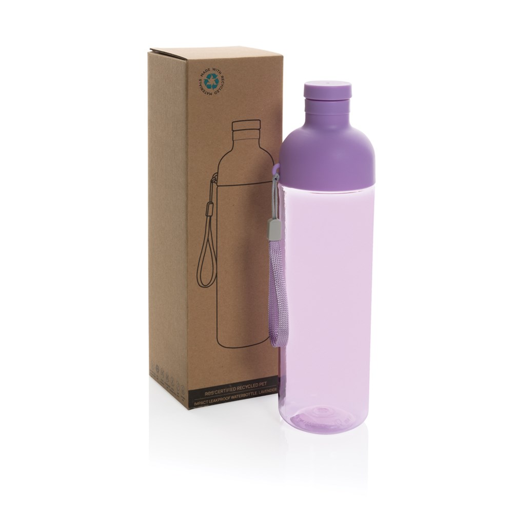 Impact auslaufsichere Wasserflasche aus RCS recyc. PET 600ml