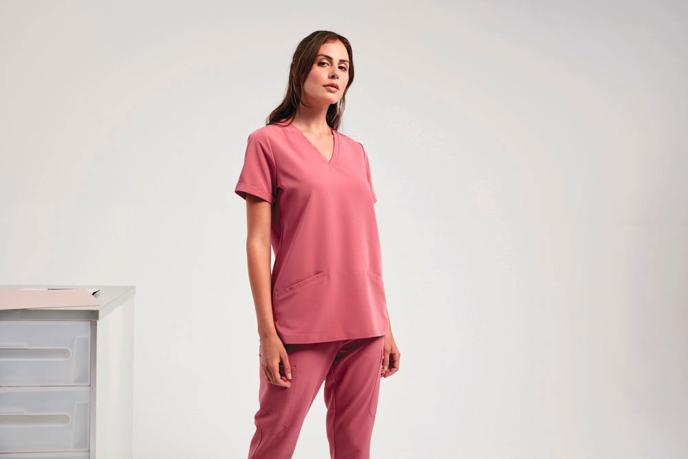 NN310 - Tunika mit Stretchanteil und kurzen Ärmeln, Damen
