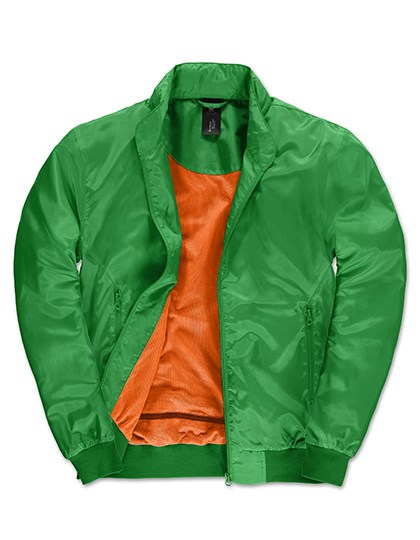 B&C COLLECTION - Men´s Jacket Trooper - Real Green, Neon Orange