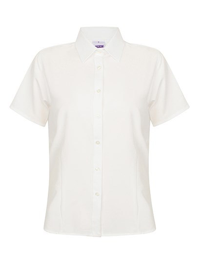 Henbury - Ladies´ Wicking Short Sleeve Shirt - White