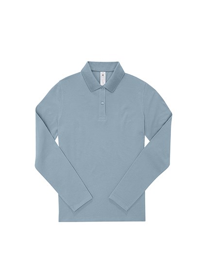 B&C BE INSPIRED - My Polo 210 Long Sleeve /Women - Amalfi Blue