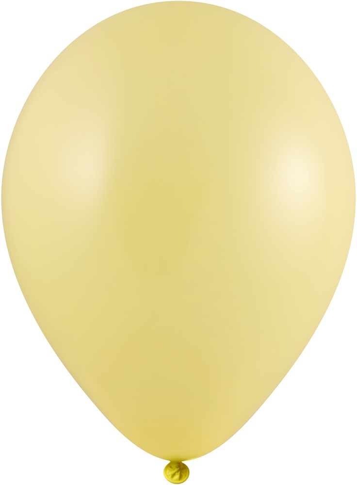 Bedruckte Ballons 85/95 cm - Ø 33 cm -11 inch - Hellgelb (1010) Pastel (± PMS 100)