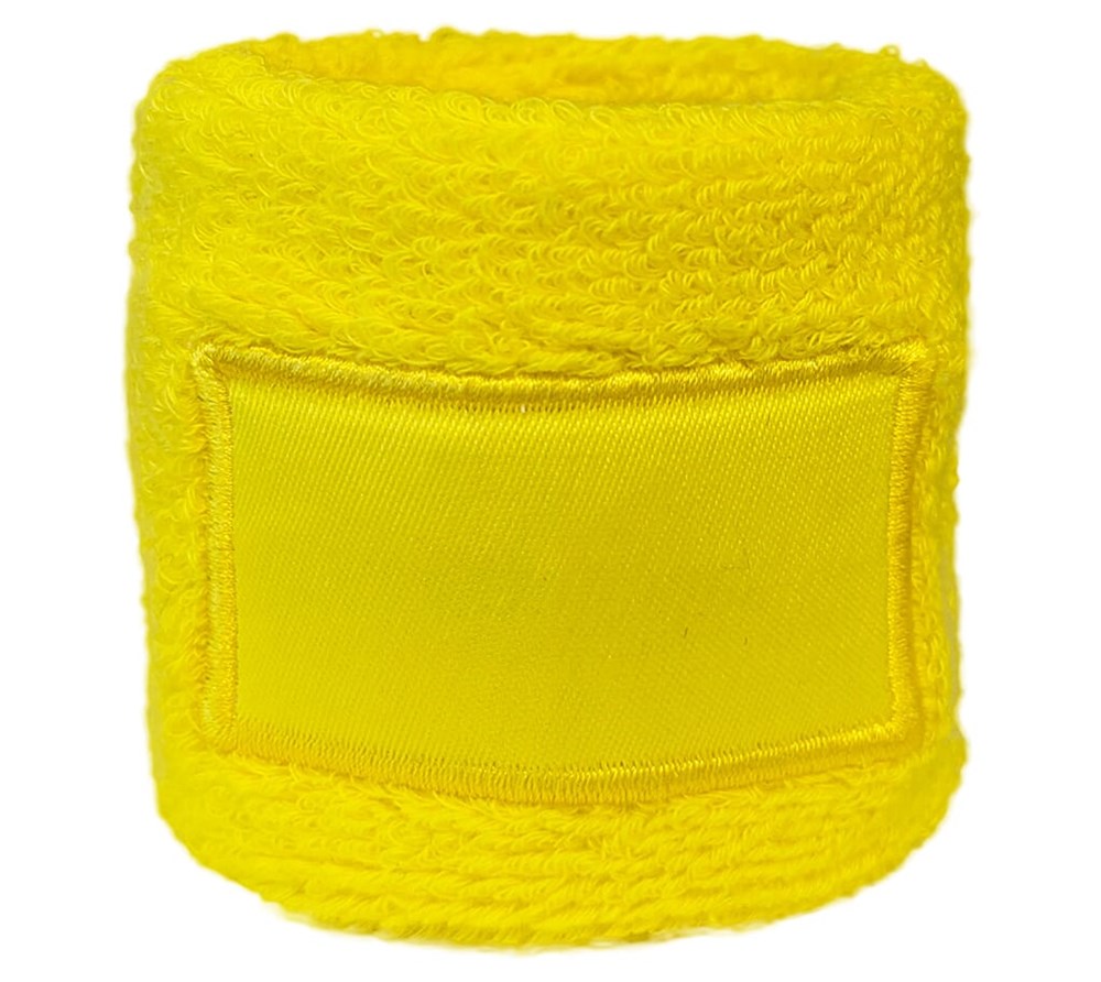 Nilton's Frottier Armschweißband mit Label - Gelb (PMS 101c) / Gelb