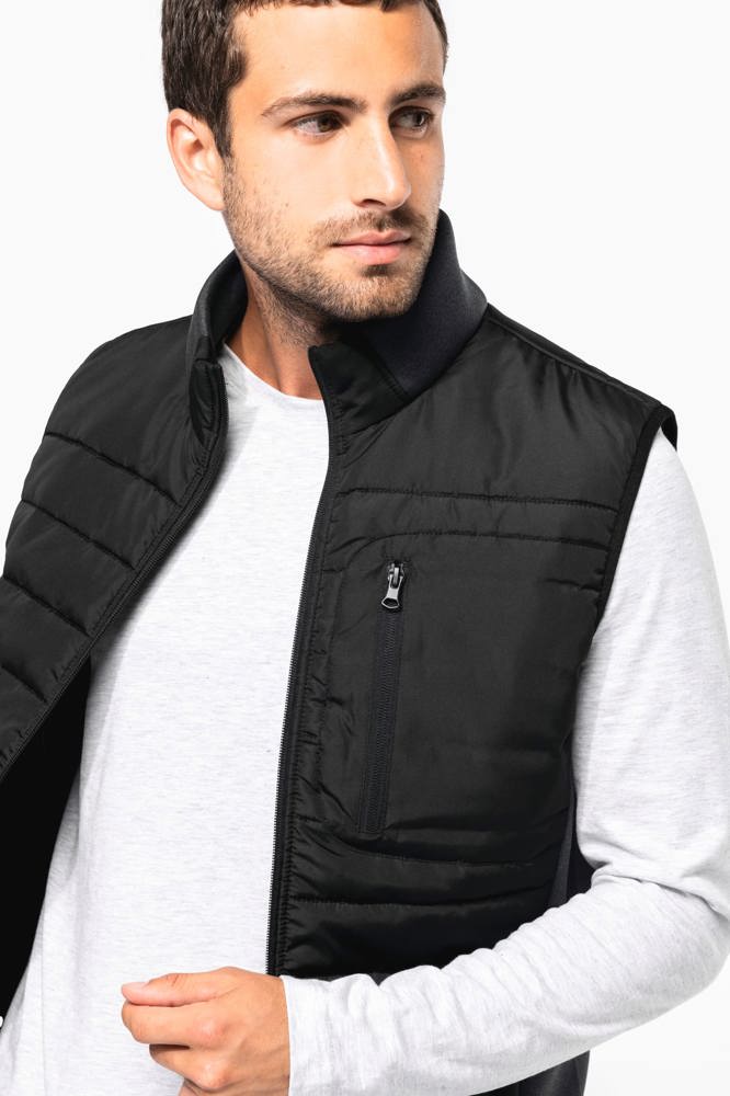 K6170 - Bodywarmer aus zwei Materialien für Herren