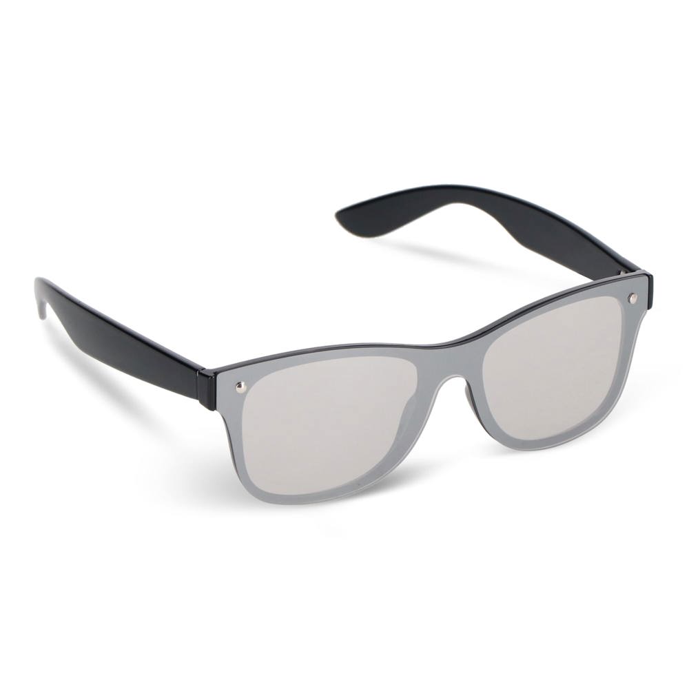 Justin R-PC Sonnenbrille mit verspiegelten Uni-Gläsern UV400 - schwarz