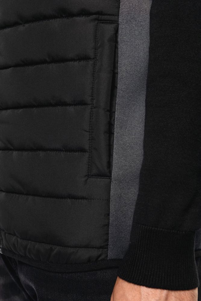 K6170 - Bodywarmer aus zwei Materialien für Herren