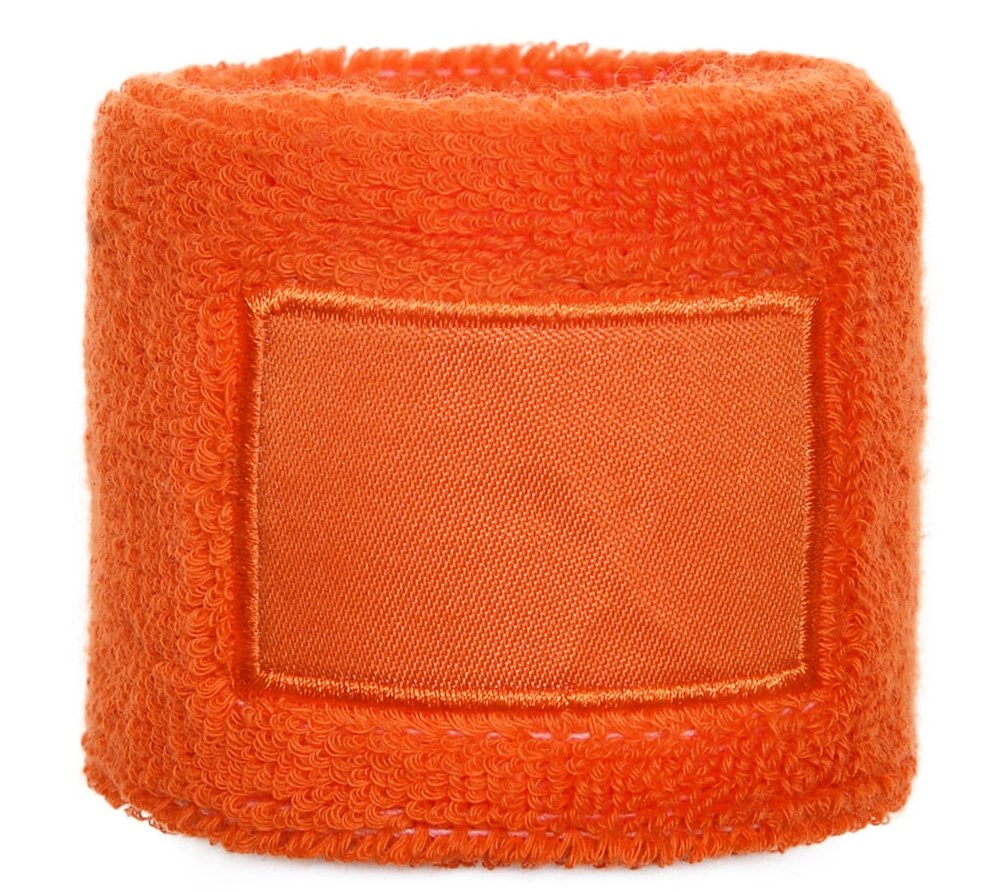 Nilton's Frottier Armschweißband mit Label - Orange (PMS 165c) / Orange