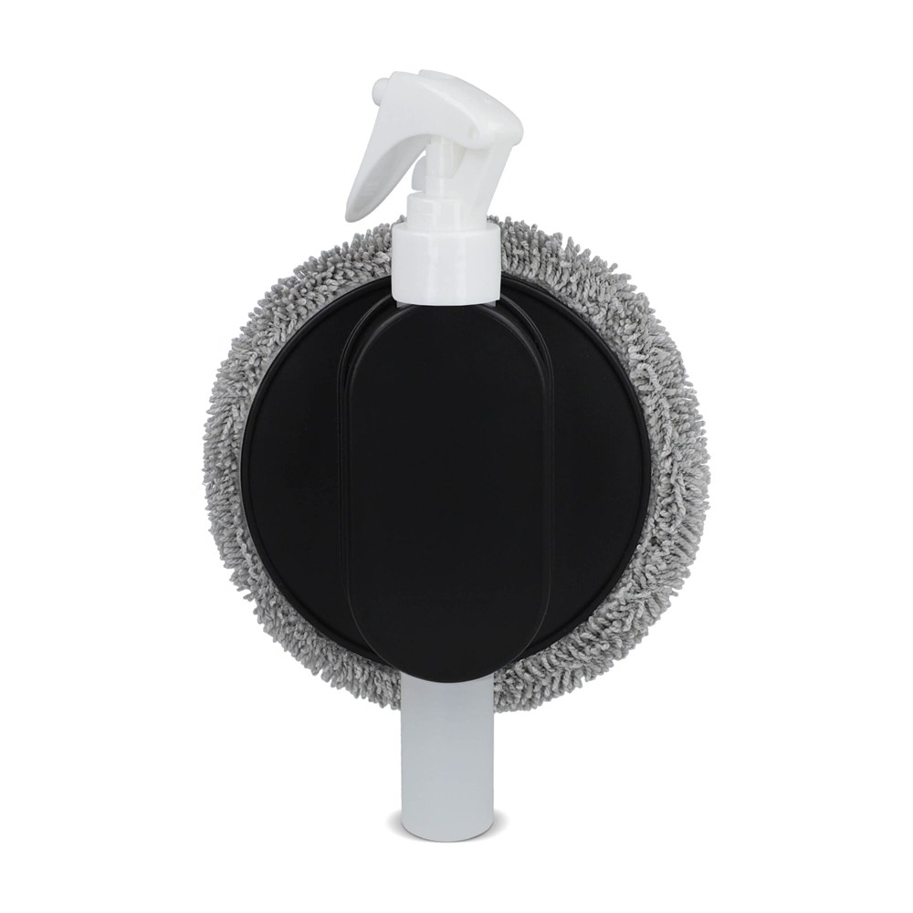 2-in-1-Spray und Reinigungstuch - Schwarz