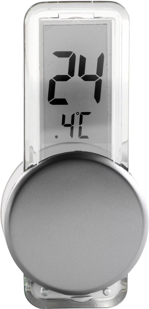 Thermometer Roxanne | Kunststoff | Saugnapf | Silber