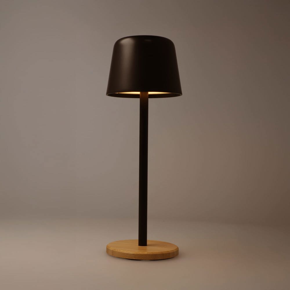 Solis Dimmbare Tischlampe mit Bambusfuß