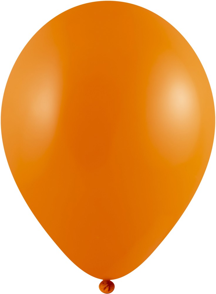 Luftballons mit Druck Qualityprint Ø 35 cm / Umfang 90-100 cm / 12 Inch, Licht blauw Metallic (2650), Metallic, 2 kleuren, 1 drukzijde - Orange (1120)