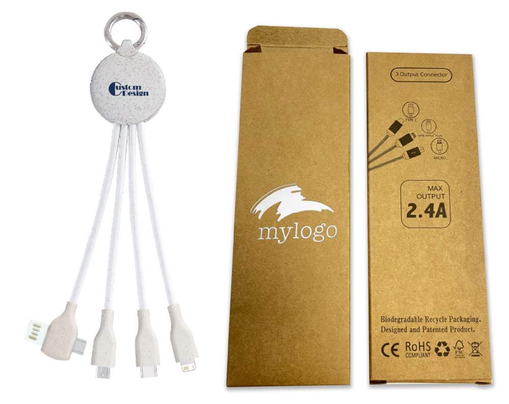 C&A Ladekabel "Weizenstroh Cable short" weiß