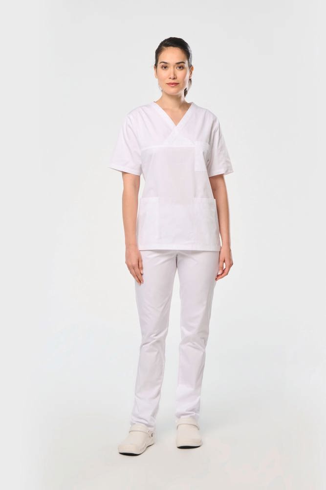 WK504 - Kurzärmlige Unisex-Tunika aus Baumwolle