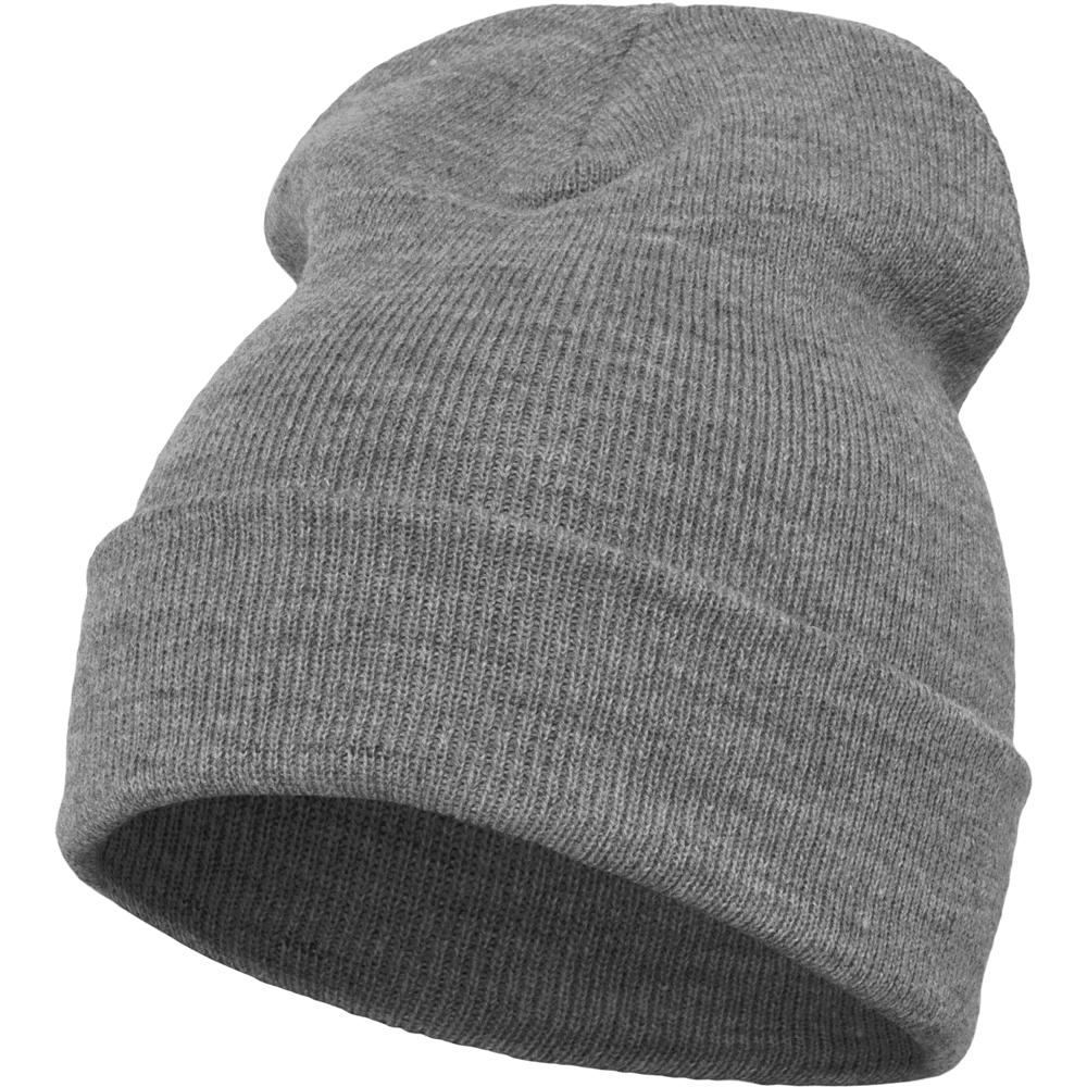 Heavyweight Long Beanie - heathergrey
