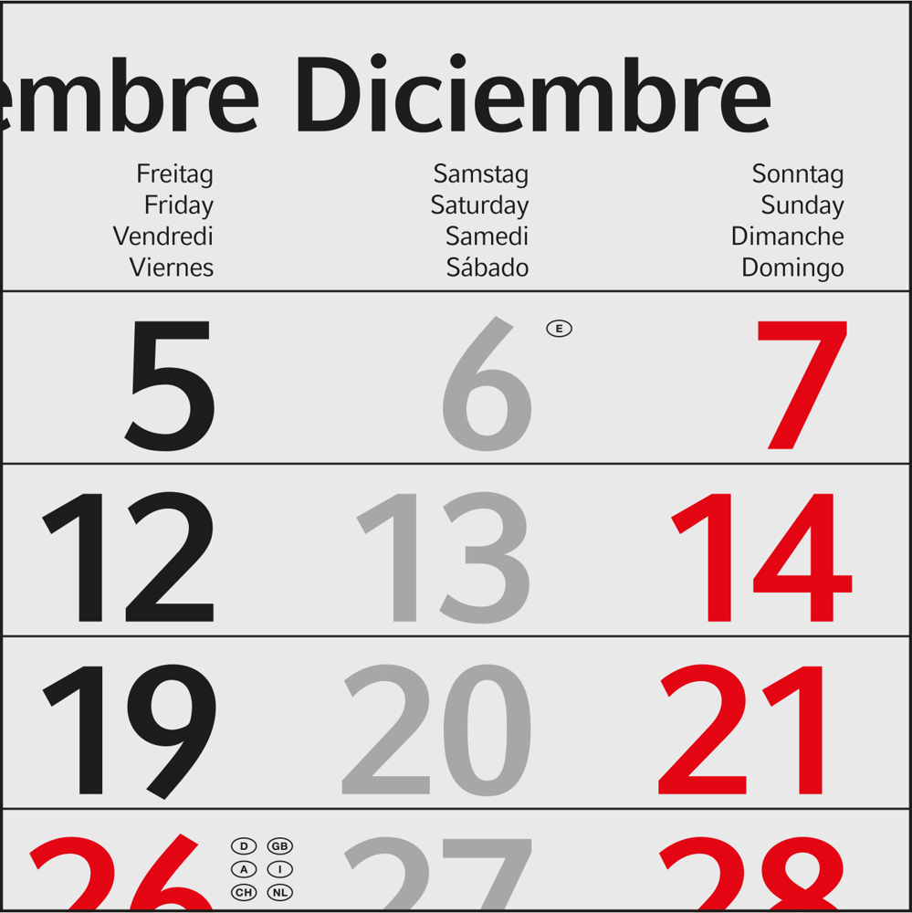 4-Monatskalender Mehrblock Profil 4