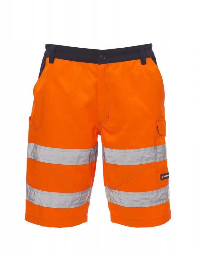 Allflash Herren Warnschutz-Bermudas Power - orange