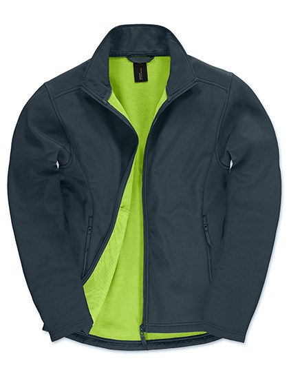 B&C COLLECTION - Men´s Jacket Softshell ID.701 - Navy, Neon Green