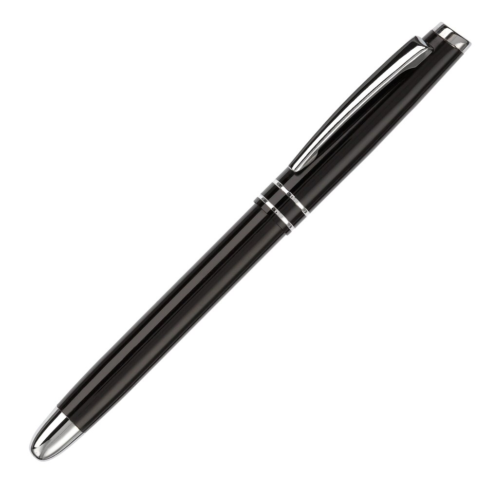 Aluminium Rollerball mit 2 Ringen - Schwarz