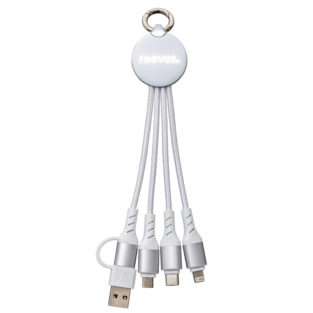 6-in-1 Ladekabel mit Beleuchtung REEVES-PUHALANI II